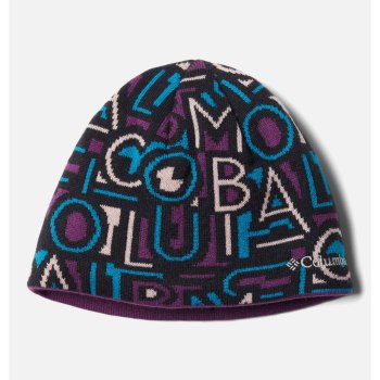 Columbia Urbanization Mix Reversible, Gorros Negros Multicolor Morados Para Niña | 893165-QXF